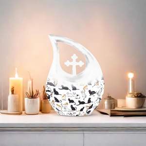 Grossiste Urnes personnalisées pour adulte maman et papa Grandes urnes pour cendres humaines Urnes imprimées de taille personnalisée - Product Image 6