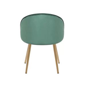Silla decorativa de terciopelo verde real de patas doradas con estilo suspendido Oficina Restaurante Uso doméstico Diseño modular World Craft Impex - Product Image 4