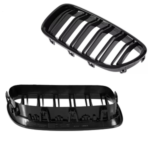 Grille avant F10 noire brillante de haute qualité avec ou sans feux LED pour <span class=keywords><strong>BMW</strong></span> Série 5 F10 F11 M5 2010-17 Double - Product Image 3