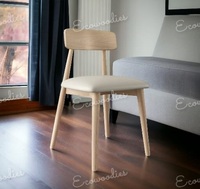 Chaise à dossier croisé en chêne de hêtre empilable écologique faite à la main mariage vigne salle à manger chaise à dossier en bois