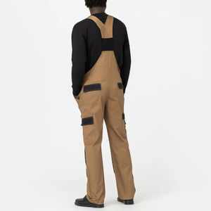 Classic Bib and Brace Dungaree Overalls Pro Wear Workwear S-3XL Size Multi-Pocket Breathable Durable Unisex for <b>Knee</b> Pads - Product Image 2