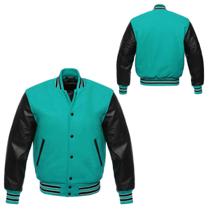 Tùy Chỉnh Chất Lượng Cao Phong Cách Cổ Điển Của Nam Giới Varsity Áo Khoác Bán Buôn Cao Đẳng Bóng Chày Letterman Mềm Mại Thoáng Khí Polyester/Cotton - Product Image 3