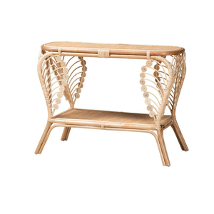 Meilleure vente, meuble de table basse ronde en rotin fait à la main pour le salon, table en rotin style rétro de Thanh Cong, artisanat - Product Image 1