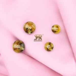 Boutons de veste élégants, vintage, de luxe, haut de gamme, en corne de buffle naturelle, polis, à dos plat, lavables, pour costumes de cérémonie - Product Image 4