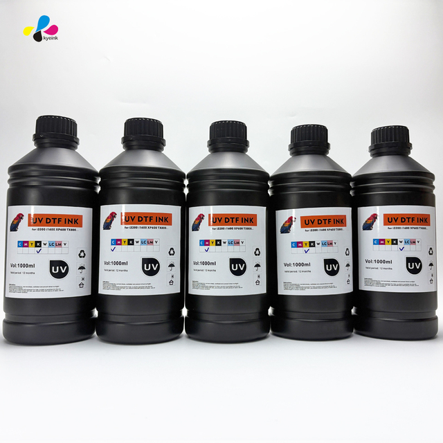 Uv Ink Dtf I3200 1000ml Uv Ink I3200 Uv Dtf Hard Crystal Ink I3200 Varnish Inks I3200 Heads Uv Dtf Printer Machine