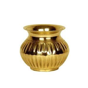 Maceta DE AGUA DE Metal grabada Lota de latón de tamaño personalizado más vendida para decoración del hogar pantalla de seda maceta de almacenamiento al por mayor regalo - Product Image 2