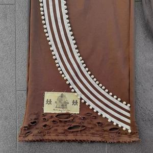 Y2K Retro Oversized Baggy Wide Leg Sweatpants Acid <b>Wash</b> Heavyweight French Terry Flared Striped Streetwear Jogger Pants - Product Image 4