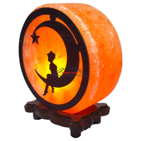 Lámparas de Sal del Himalaya JOBAK OEM Premium Ecológicas, Certificadas ISO, Base de Madera Tallada a Medida con Grabado Láser 3D, Feng Shui, Cobre