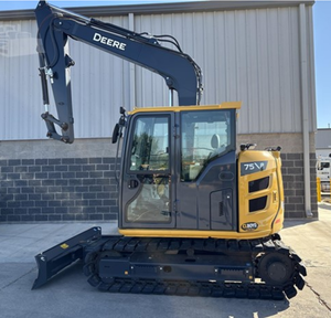 Excavadora de cadenas usada, compacta, marca DEERE S75 PTIER, maquinaria de construcción y edificación, maquinaria usada en venta - Product Image 3