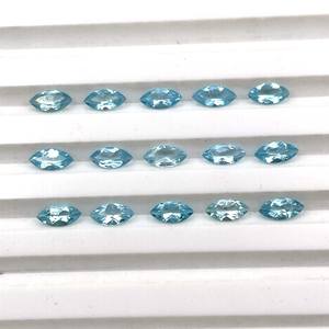 IGI Certifié Haute Qualité Bleu Apatite Marquise Coupe Gemme Facettes Tailles 2-8 MM Couleur Bleu Naturel pour Bijoux - Product Image 3