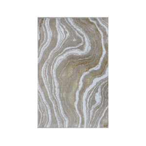 Tapis de salle de bain Wilby Ecru Beige Latte 60*100cm en coton recyclé, teint en fil, jacquard tissé, marque privée, fabriqué en Turquie - Product Image 2