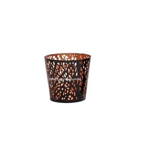 Bougeoir votif en fer noir personnalisé décoration d'éclairage de bougie en métal pour la maison événement fêtes de noël pour la maison pots de bougie - Product Image 2