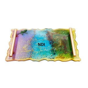 ถาดเสิร์ฟอาหารรูปร่างแบบกำหนดเองทำจากเรซิ่นสำหรับตกแต่งโต๊ะอาหารที่บ้านโรงแรมร้านอาหารใช้ตกแต่งโต๊ะอาหารค่ำ - Product Image 5