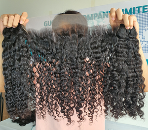 GUGU HAIR Extensions de cheveux humains vierges Remy 100% vietnamiens, bouclés birmans, double trame, pour femmes noires, vente en gros - Product Image 3