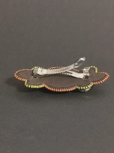 Pinza de pelo Floral de piedras preciosas con cuentas para mujer con pelo largo, estilo de fiesta de plástico ecológico, regalo de cumpleaños perfecto para prometida - Product Image 5