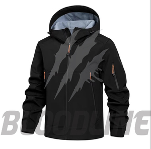 Men's Color Blocking <b>Waterproof</b> Breathable Windproof Eco-Friendly Quick Dry <b>Thin</b> Knitted Puffer <b>Jacket</b> Zipper Closure Formal - Product Image 2