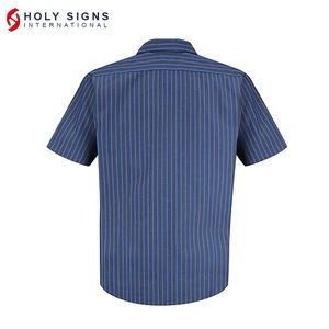 Camisas de Pesca Tejidas de Manga Corta Transpirables de Algodón para Hombre, Ropa de Trabajo Informal, Nueva Colección 2024, Certificación CE, Resistentes al Viento y de Secado Rápido - Product Image 3