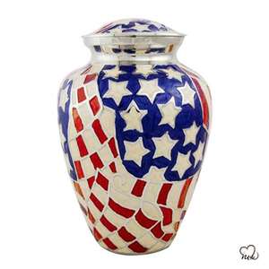 Urna de cremación funeraria de aluminio hecha a mano más vendida, latón de Venta caliente de la India para servicios de cremación para adultos - Product Image 2