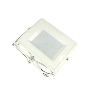 100W LED luce di inondazione IP65 bianco caldo 3000K Super sottile 30mm alloggiamento bianco Samsung 5 anni di garanzia SKU-21415- - Product Image 1