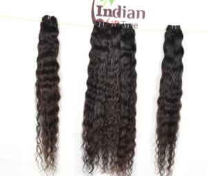 Extensions de cheveux Remy à double trame cambodgienne de qualité naturelle Cheveux indiens vierges non transformés à cuticule alignée HD Lace Wave Curl - Product Image 2