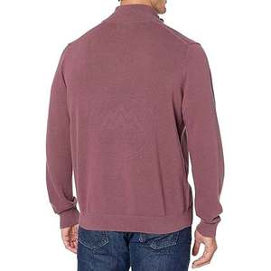 2025 recién llegado suéteres de lana de algodón con media cremallera para hombres último estilo de invierno transpirable y antiretráctil - Product Image 2