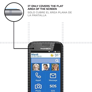 Protecteur d'écran antichoc pour téléphone portable Thomson Serea 350 Premium, film de protection - Product Image 4
