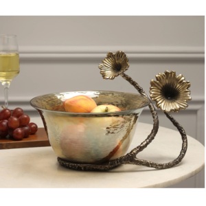 Bol de service à chocolat poli au design unique et écologique, fait main, de qualité supérieure, pour la décoration de table centrale, idéal pour les restaurants et les fêtes - Product Image 1