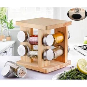 GÖNÜL STAND bambù 8 pezzi spezie panettiere G-2751 - Product Image 1