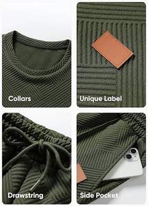 Ensembles de survêtements pour hommes Shorts Polos à fermeture éclair quart de tour Shorts de dessous Tenues de sport Ensembles de survêtements d'été Ensembles courts décontractés Confortables - Product Image 4