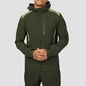 Ensemble de survêtement coupe-vent pour homme, vêtements de sport, ensemble de jogging deux pièces, sweat à capuche coupe-vent à manches longues pour homme - Product Image 1