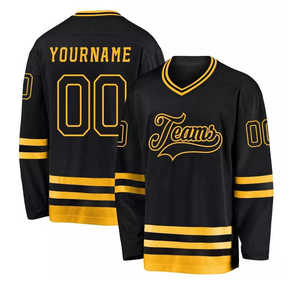 Maillot de hockey sur glace de taille personnalisable, super confortable, nouveau design pour adultes, fabriqué en polyester, impression de nom d'équipe OEM, vêtements de sport - Product Image 5