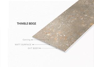 Europe moderne 600x1200mm finition mate THIMBLE BEIGE anti-dérapant carreaux de porcelaine antibactérien solide intérieur mur carreaux de sol pour - Product Image 3