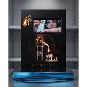 แท่นโชว์อะคริลิค Artful Cosmos พร้อมเครื่องเล่นสื่อ LCD ขนาดสั่งทำพิเศษสำหรับการส่งเสริมการขายปลีก - Product Image 5