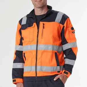 Veste de sécurité haute visibilité en polyester sur mesure, certifiée EN, respirante, pour l'hiver, pour la construction - Product Image 5