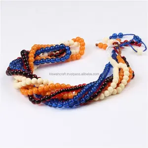 Belles perles de résine époxy de 10mm transparentes Paar Tasbih pour la fabrication de bijoux religieux vente de stock bon marché 99 chapelets islamiques - Product Image 1