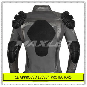 Chaqueta de Motocicleta de Cuero para Mujer |   Chaqueta Deportiva Cortavientos para Motociclistas con Certificación CE |   Chaqueta de Seguridad Resistente - Product Image 3