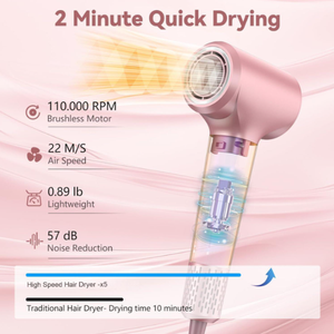 Secador de Pelo de Alta Velocidad con Control de Temperatura NTC de 200 Millones y Pantalla Táctil - Product Image 4