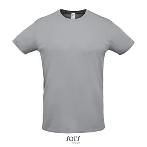 T-shirt unisexe à manches courtes et col rond en polyester à séchage rapide avec impression numérique pour merchandising promotionnel - Product Image 3
