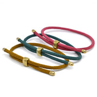 Bracelet néogothique chrétien en laiton plaqué or pour femmes en filet fantôme de pêche durable sauver les mers en gros