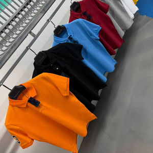 Camiseta de Algodón Lisa para Hombre, Manga Corta, Cuello en V, Casual, Transpirable, Ecológica, OEM, ODM, Logotipo Personalizado Bordado en la Parte Delantera, Lisa - Product Image 1