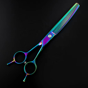 Tijeras Profesionales de Acero Inoxidable para Peluquería, Ligeras, con Punta Afilada, para Cortar y Entresacar Cabello - Product Image 3