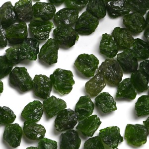 ชุดพลอยทัวร์มาลีนสีเขียวธรรมชาติ25ชิ้นแหล่งกำเนิด8-10มม. สำหรับพลังงานบำบัด - Product Image 1
