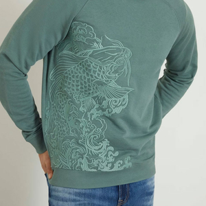Sudaderas con logotipo personalizado bordado de alta calidad de algodón mezclado para hombres 100% de buena calidad para el otoño - Product Image 5
