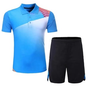 Kits de chemises de tennis avec logo personnalisé vêtements de tennis de table vêtements de sport d'équipe vêtements de ping-pong pour hommes femmes ensemble d'uniformes de tennis - Product Image 2