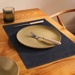 Napperon écologique en coton tissé rectangulaire naturel de haute qualité pour tables à manger - Product Image 1