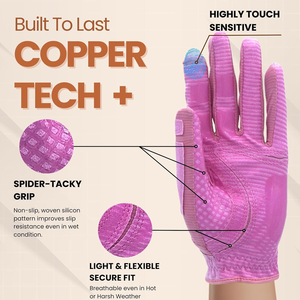 100% gants de golf pour hommes en cuir véritable de haute qualité matériau en cuir anti-dérapant en peau de mouton confortable - Product Image 3