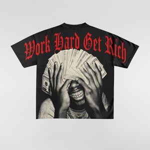 T-shirt pour homme de qualité supérieure, imprimé graphique, col rond, coupe ample, fabricant professionnel - Product Image 4