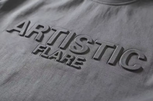 เสื้อสเวตเตอร์คอกลมของผู้ชายเสื้อสเวตเชิ้ตลายนูน3D ตามสั่ง - Product Image 4