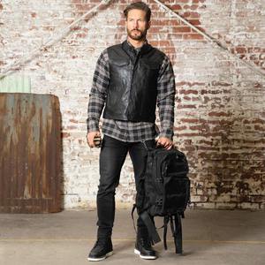 Recién llegado, Chaleco de cuero genuino para hombre, lona transpirable para invierno, ropa exterior, diseño de moda a la venta - Product Image 4