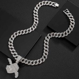 Élégant audacieux mode Moissanite pendentif bijoux Hip Hop conception personnalisée diamant déclaration pièce pour hommes et femmes cadeau - Product Image 3